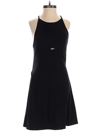 Pre-owned Set Active Romper In Black