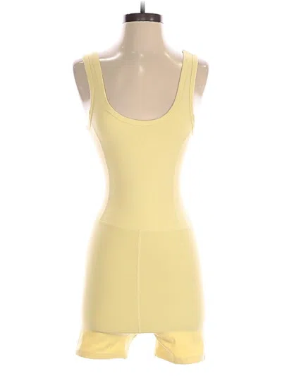Pre-owned Set Active Romper In Yellow