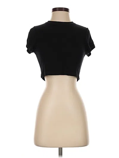 Pre-owned Set Active Short Sleeve Turtleneck In Black