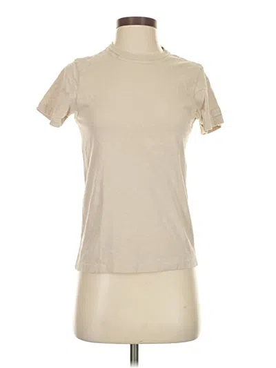 Pre-owned Set Active Short Sleeve Turtleneck In Tan