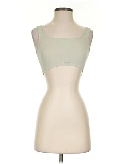 Pre-owned Set Active Sleeveless T-shirt In Tan