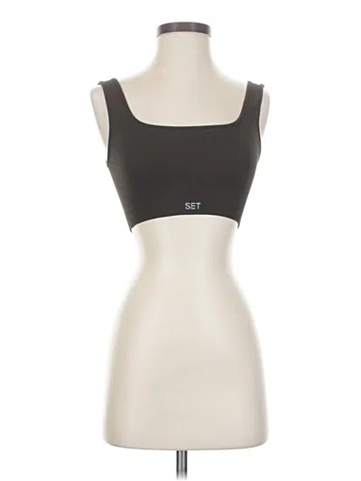 Pre-owned Set Active Sports Bra In Black