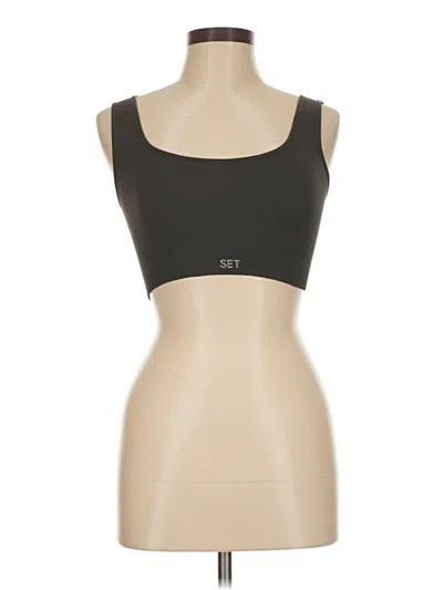 Pre-owned Set Active Sports Bra In Black