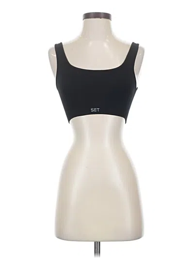 Pre-owned Set Active Sports Bra In Black