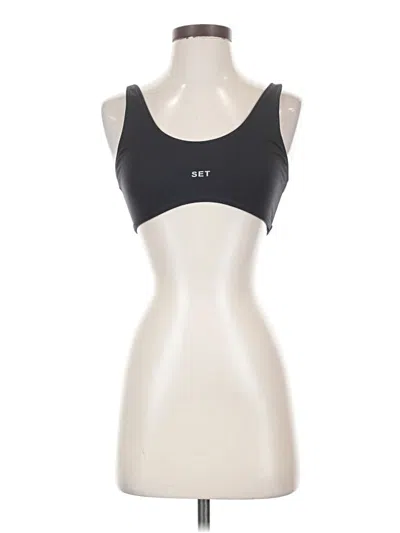 Pre-owned Set Active Sports Bra In Black
