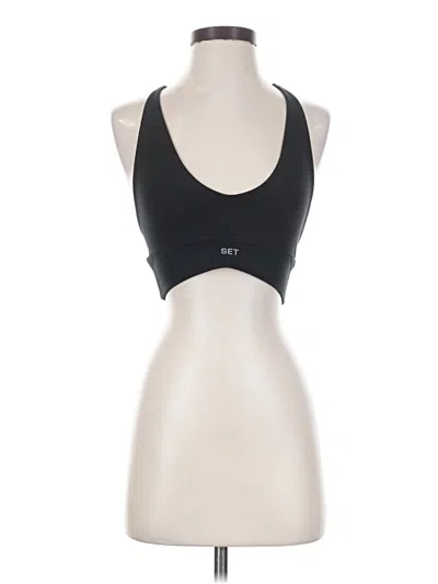 Pre-owned Set Active Sports Bra In Black