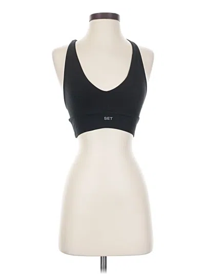 Pre-owned Set Active Sports Bra In Black