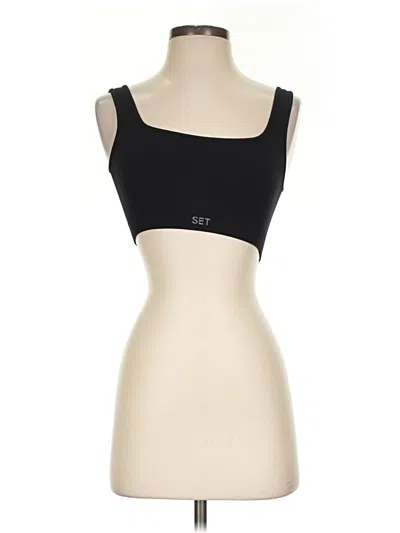 Pre-owned Set Active Sports Bra In Black