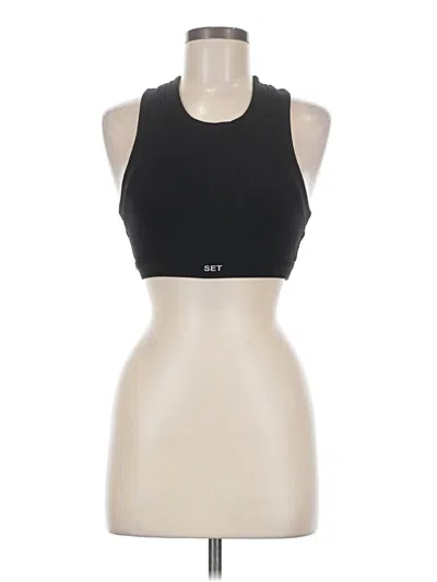 Pre-owned Set Active Sports Bra In Black
