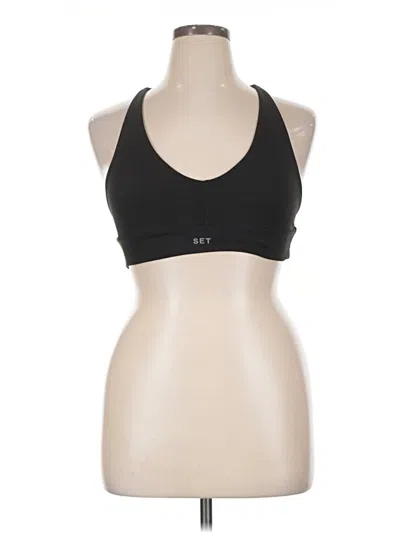 Pre-owned Set Active Sports Bra In Black