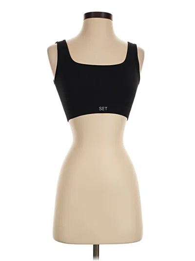 Pre-owned Set Active Sports Bra In Black