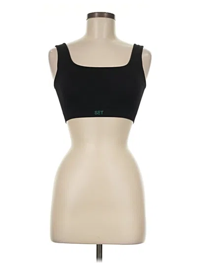 Pre-owned Set Active Sports Bra In Black