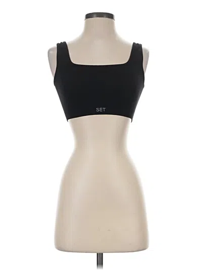 Pre-owned Set Active Sports Bra In Black