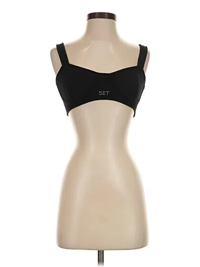 Pre-owned Set Active Sports Bra In Black