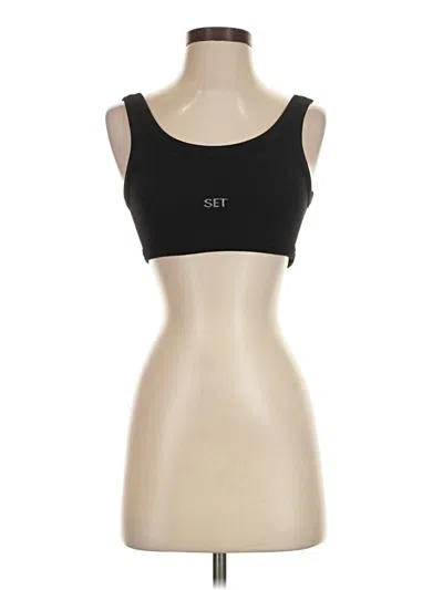 Pre-owned Set Active Sports Bra In Black