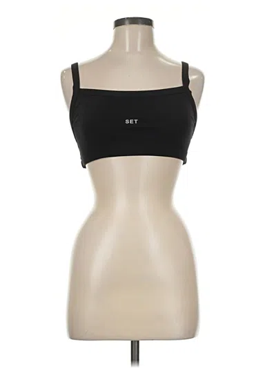 Pre-owned Set Active Sports Bra In Black