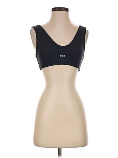Pre-owned Set Active Sports Bra In Black