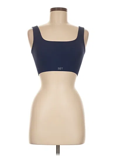 Pre-owned Set Active Sports Bra In Blue