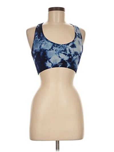 Pre-owned Set Active Sports Bra In Blue