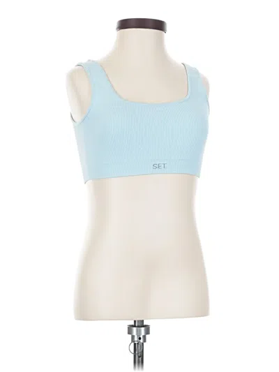 Pre-owned Set Active Sports Bra In Blue
