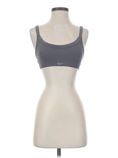 Pre-owned Set Active Sports Bra In Gray