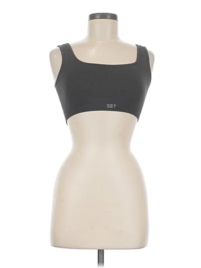 Pre-owned Set Active Sports Bra In Gray