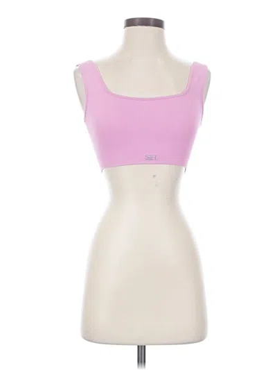 Pre-owned Set Active Sports Bra In Pink