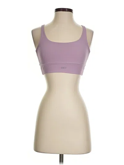 Pre-owned Set Active Sports Bra In Purple
