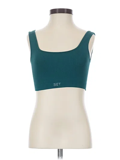 Pre-owned Set Active Sports Bra In Teal