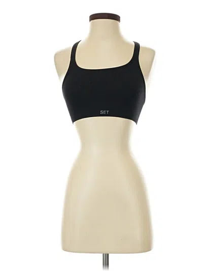 Pre-owned Set Active Tank Top Black Halter Neckline Tops