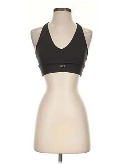 Pre-owned Set Active Tank Top Black Halter Neckline Tops