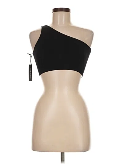 Pre-owned Set Active Tank Top Black One Shoulder Neckline Tops