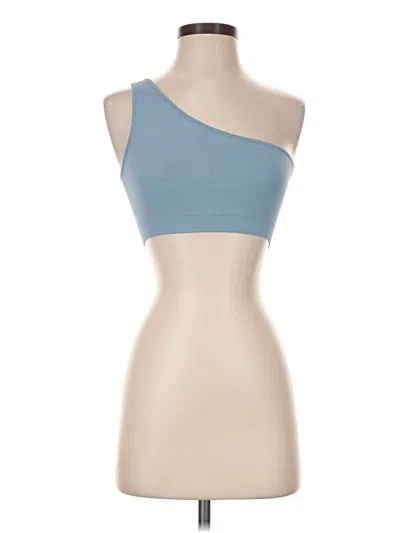 Pre-owned Set Active Tank Top Blue One Shoulder Neckline Tops