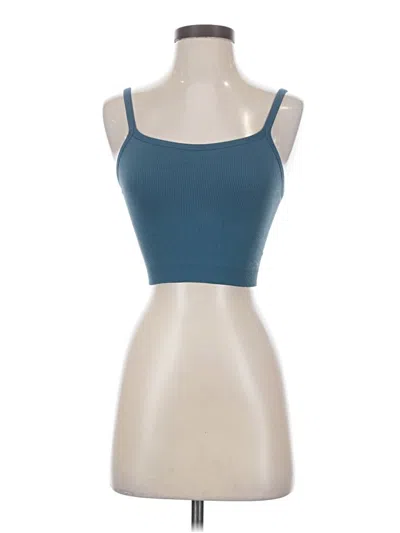 Pre-owned Set Active Tank Top Blue Strapless Neckline Tops