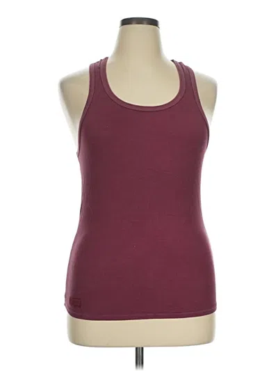 Pre-owned Set Active Tank Top Burgundy Halter Neckline Tops