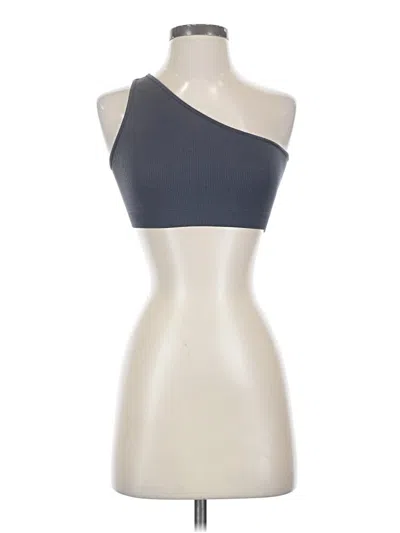 Pre-owned Set Active Tank Top Gray One Shoulder Neckline Tops