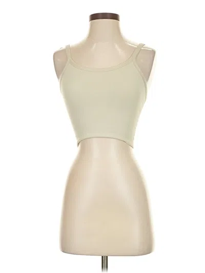 Pre-owned Set Active Tank Top Ivory Strapless Neckline Tops In White