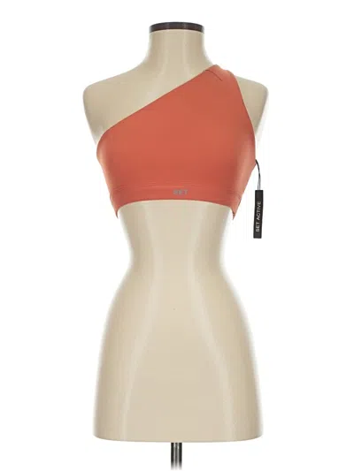 Set Active Tank Top Orange One Shoulder Neckline Tops