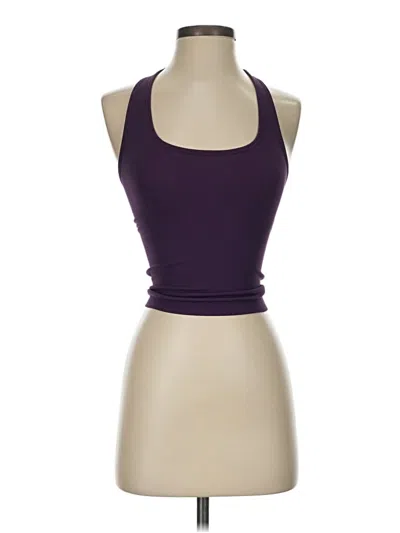 Pre-owned Set Active Tank Top Purple Halter Neckline Tops