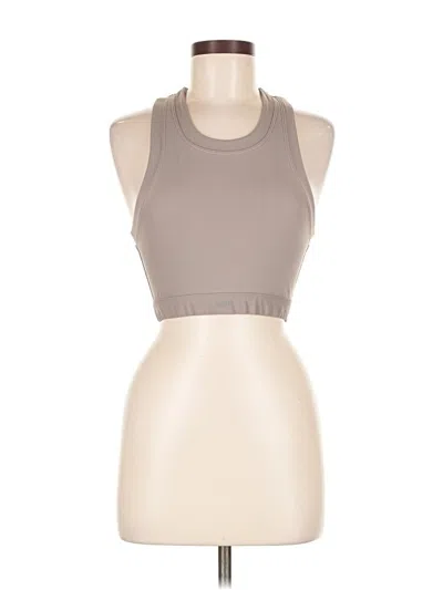 Pre-owned Set Active Tank Top Tan Halter Neckline Tops In Brown