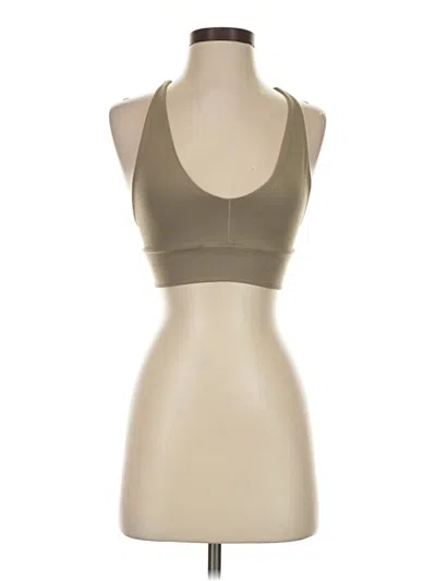 Pre-owned Set Active Tank Top Tan Halter Neckline Tops In Brown