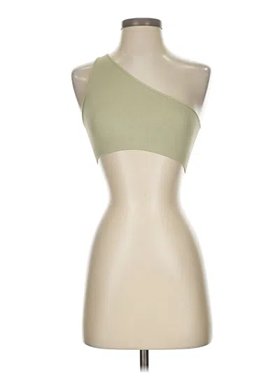 Pre-owned Set Active Tank Top Tan Strapless Neckline Tops