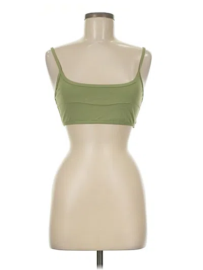 Pre-owned Set Active Tube Top Green Strapless Neckline Tops