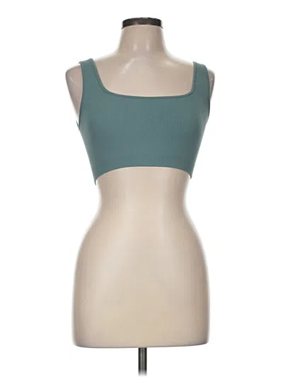 Pre-owned Set Active Tube Top Teal Strapless Neckline Tops
