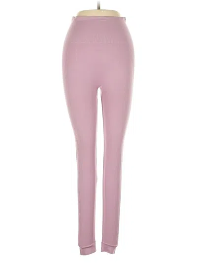 Pre-owned Set Active Yoga Pants In Pink