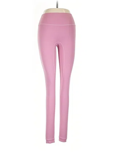 Pre-owned Set Active Yoga Pants In Pink