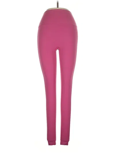 Pre-owned Set Active Yoga Pants In Pink