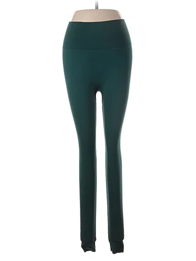 Pre-owned Set Active Yoga Pants In Teal