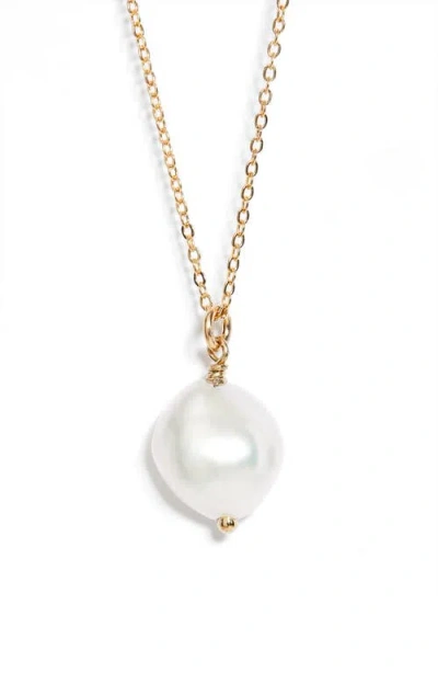 Set & Stones Adelle Keshi Pearl Pendant Necklace In Multi