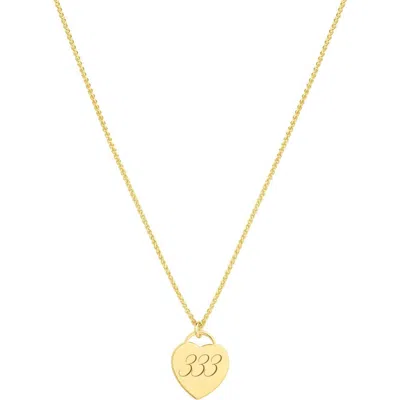 Set & Stones Alice Angel Numbers Necklace In Gold